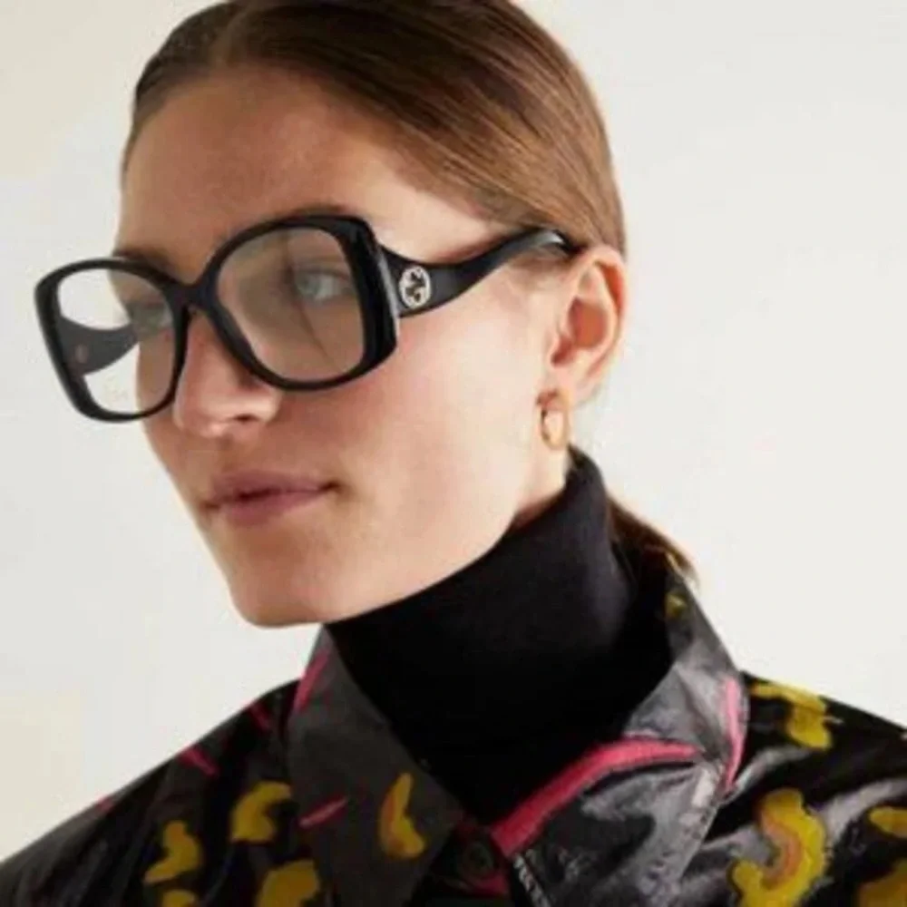 New Authentic Gucci GG1236o Black Women's Glasses